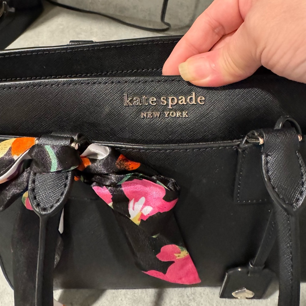 Kate Spade Cameron Street Medium Black Leather Satchel! Very Gently Used! - Picture 4 of 13